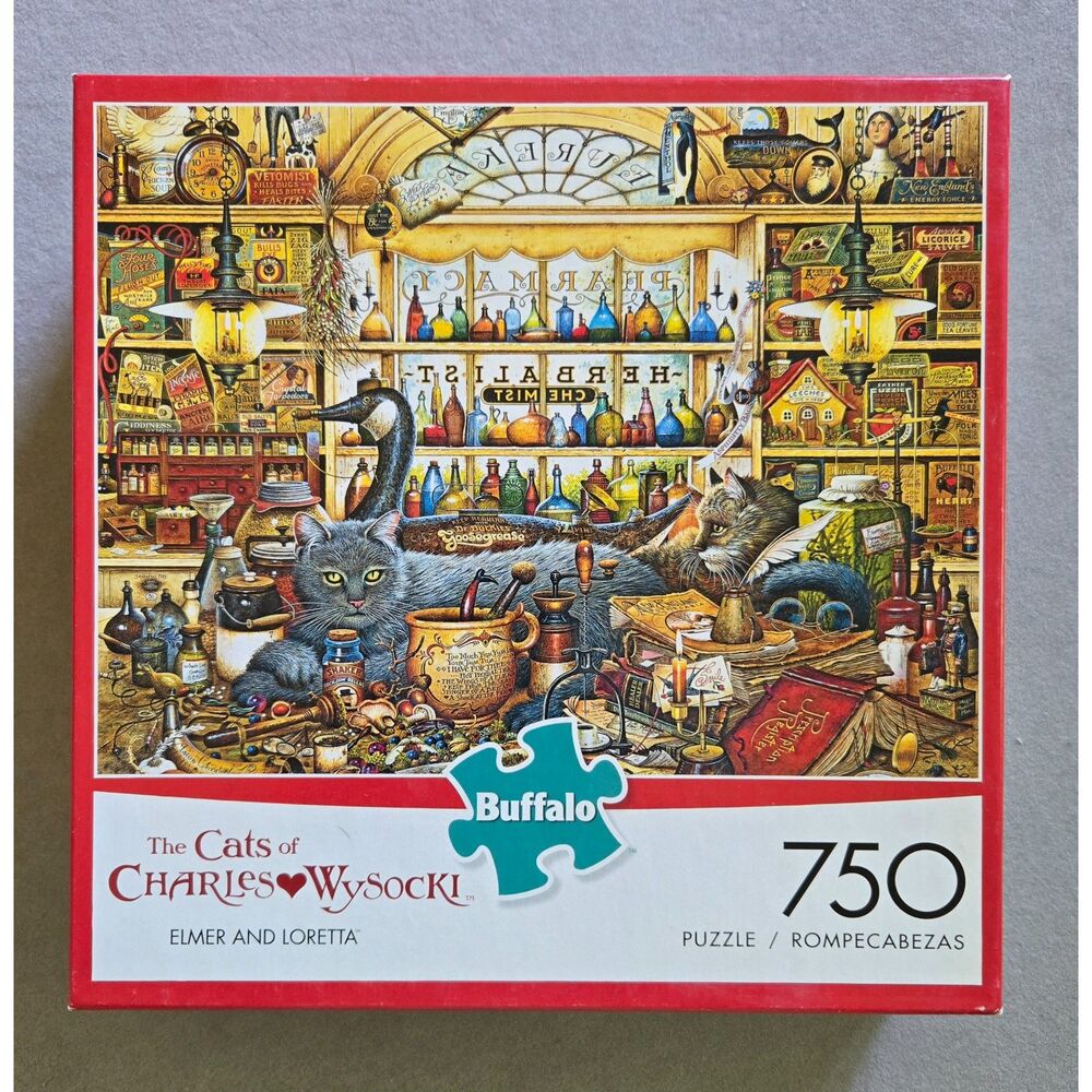 Buffalo Games Elmer And Loretta 750 pc Charles Wysocki Complete Puzzle Poster